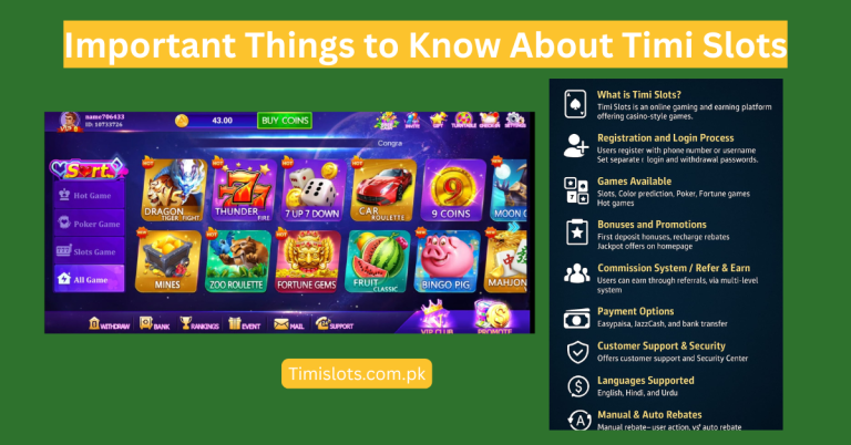 Important Things to Know About Timi Slots